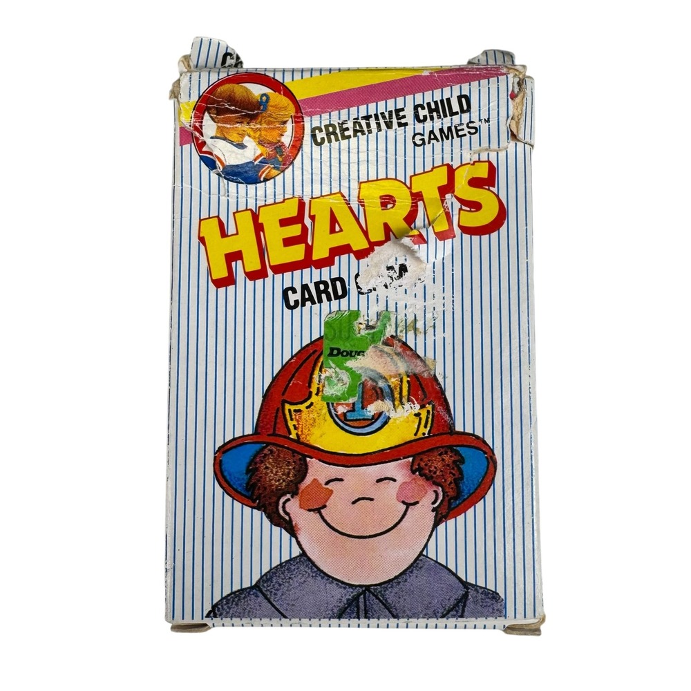 Vintage 1986 Creative Child Games Hearts Card Game Neighborhood Helpers 18007